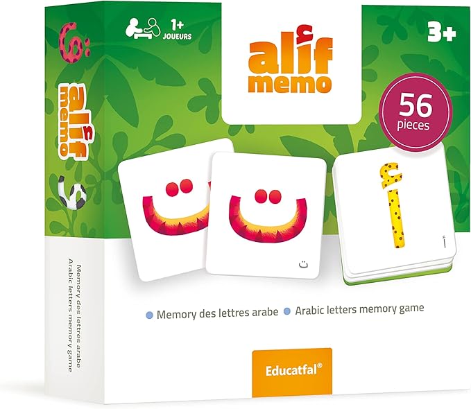 ALIF MEMO Memory des Lettres Arabes - Apprendre l'ARABE