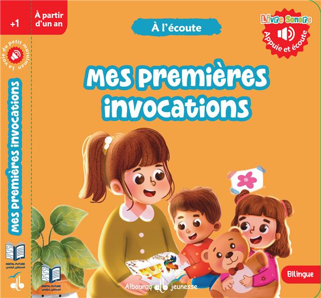 mes premières invocations livre audio enfant bébé appuie et écoute interactif